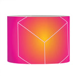 Green Light EDM Geometric Print Drum Lamp Shade