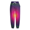 Green Light EDM Geometric Print Fleece Lined Knit Pants