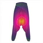 Green Light EDM Geometric Print Hammer Pants