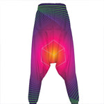 Green Light EDM Geometric Print Hammer Pants