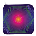 Green Light EDM Geometric Print Hand Towel