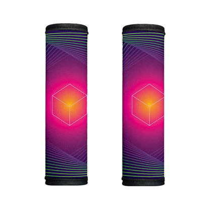 Green Light EDM Geometric Print Handle Covers