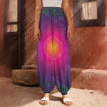 Green Light EDM Geometric Print Harem Pants