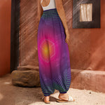 Green Light EDM Geometric Print Harem Pants