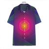 Green Light EDM Geometric Print Hawaiian Shirt