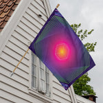Green Light EDM Geometric Print House Flag