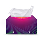 Green Light EDM Geometric Print Leather Tissue Box Cover