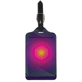 Green Light EDM Geometric Print Luggage Tag