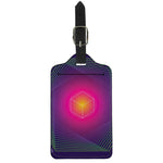 Green Light EDM Geometric Print Luggage Tag