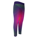 Green Light EDM Geometric Print Men's Compression Pants