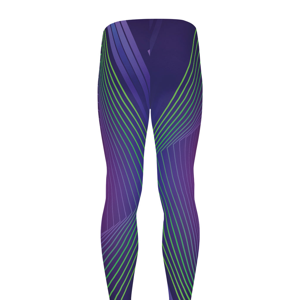Green Light EDM Geometric Print Men's leggings