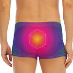 Green Light EDM Geometric Print Men's Short Boxer Briefs