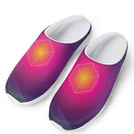 Green Light EDM Geometric Print Mesh Casual Shoes