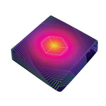 Green Light EDM Geometric Print Outdoor Seat Cushion Cover