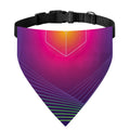 Green Light EDM Geometric Print Over The Collar Dog Bandana
