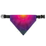 Green Light EDM Geometric Print Over The Collar Dog Bandana
