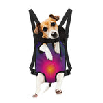 Green Light EDM Geometric Print Pet Carrier Backpack