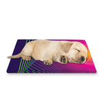 Green Light EDM Geometric Print Pet Cooling Mat Cover