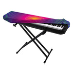 Green Light EDM Geometric Print Piano Keyboard Cover