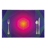 Green Light EDM Geometric Print Placemat