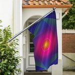 Green Light EDM Geometric Print Polyester Flag
