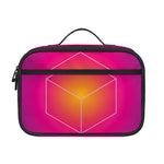 Green Light EDM Geometric Print Portable Lunch Bag