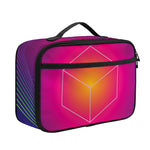 Green Light EDM Geometric Print Portable Lunch Bag