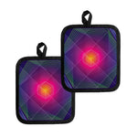 Green Light EDM Geometric Print Pot Holders