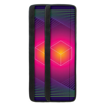 Green Light EDM Geometric Print Refrigerator Handle Covers