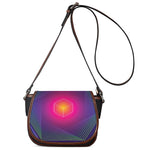 Green Light EDM Geometric Print Saddle Bag