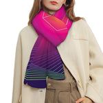 Green Light EDM Geometric Print Scarf