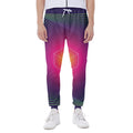 Green Light EDM Geometric Print Joggers