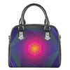 Green Light EDM Geometric Print Shoulder Handbag