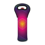 Green Light EDM Geometric Print Single Neoprene Wine Tote