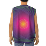 Green Light EDM Geometric Print Sleeveless Baseball Jersey