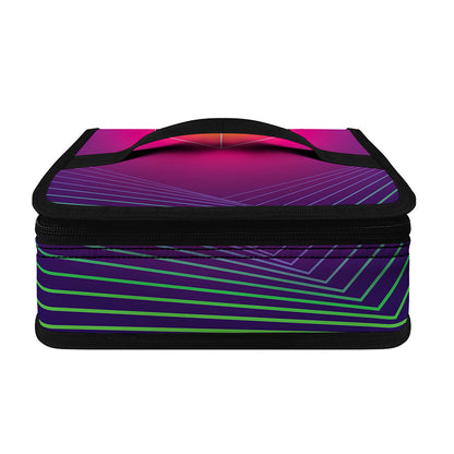 Green Light EDM Geometric Print Small Lunch Bag