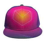 Green Light EDM Geometric Print Snapback Cap