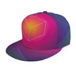 Green Light EDM Geometric Print Snapback Cap