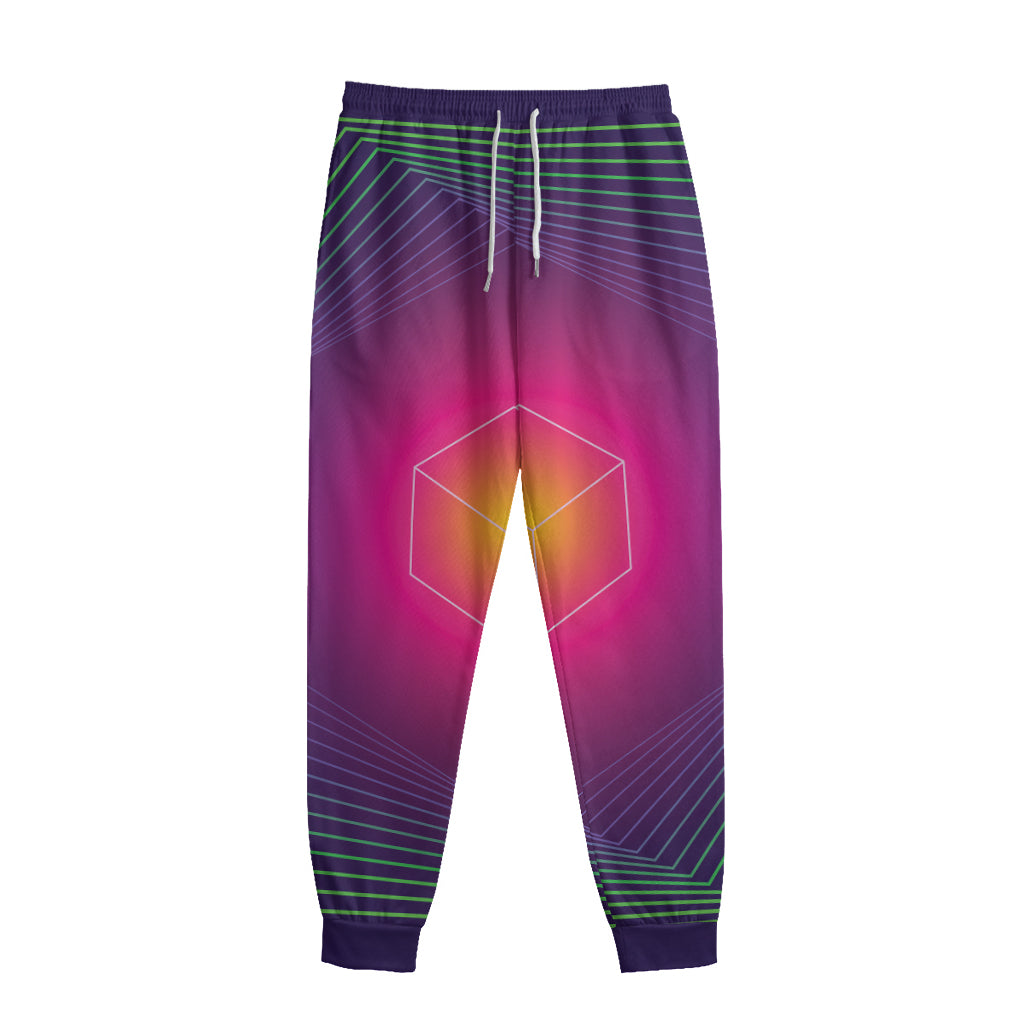 Green Light EDM Geometric Print Sweatpants