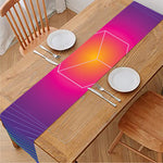 Green Light EDM Geometric Print Table Runner