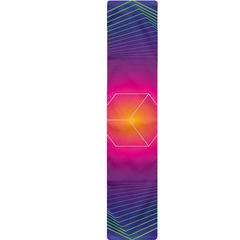 Green Light EDM Geometric Print Table Runner