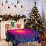 Green Light EDM Geometric Print Tablecloth