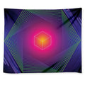 Green Light EDM Geometric Print Tapestry