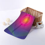 Green Light EDM Geometric Print Towel