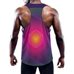 Green Light EDM Geometric Print Training Tank Top
