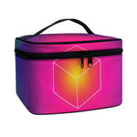 Green Light EDM Geometric Print Travel Makeup Bag