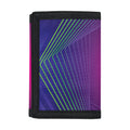 Green Light EDM Geometric Print Trifold Wallet