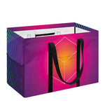 Green Light EDM Geometric Print Utility Tote Bag