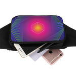 Green Light EDM Geometric Print Waist Bag