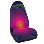 Green Light EDM Geometric Print Waterproof Car Seat Cover